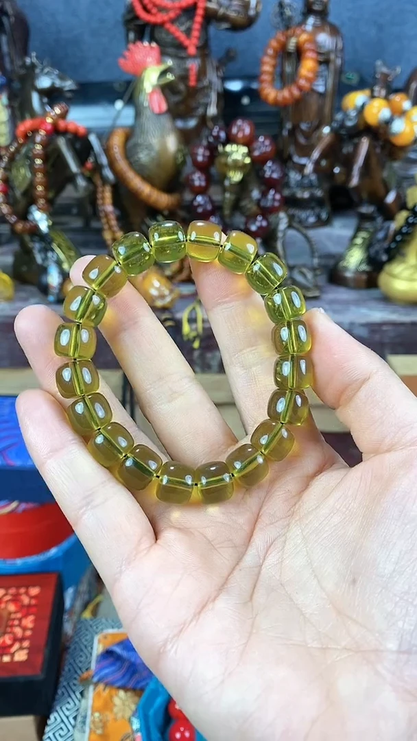 【闪购商品】蓝珀手链未镶嵌猪妹精品专属链接