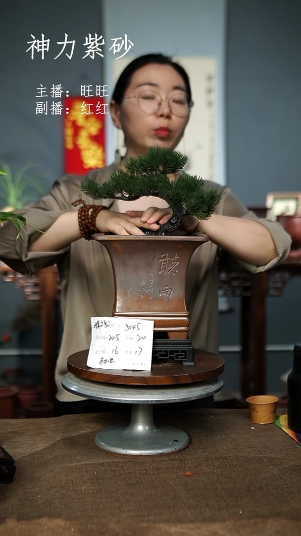 8045+S  紫砂花盆紫砂