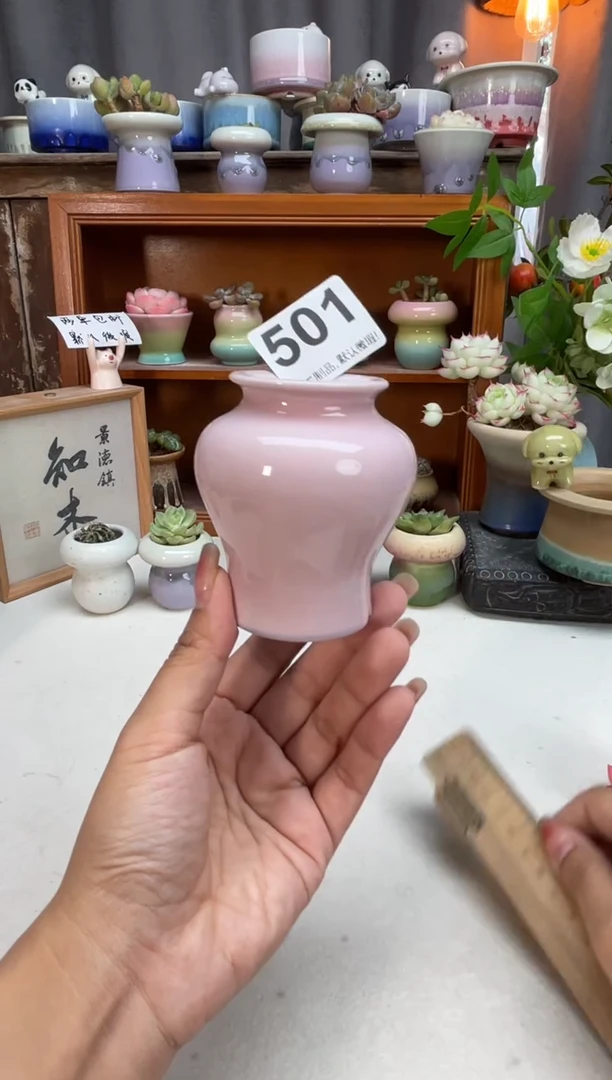 瓷片501知木小芳花盆