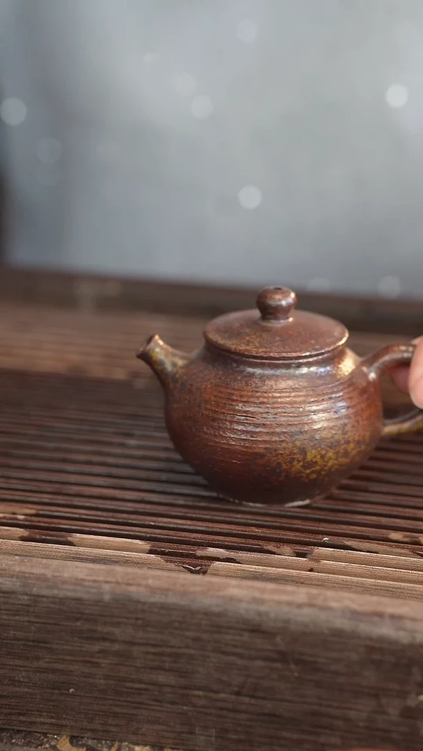 茶壶紫砂原矿手工制作8号 110cc