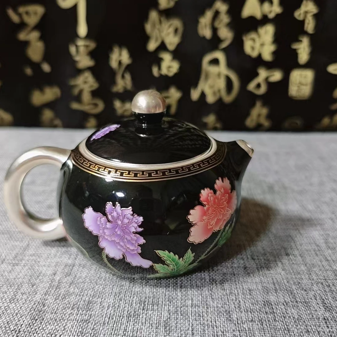乌金釉虞美人西施壶
