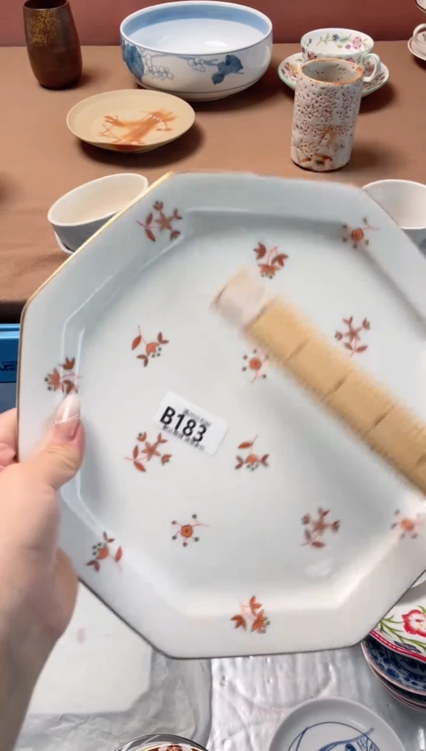 瓷片小*伙瓷器瓷器B183
