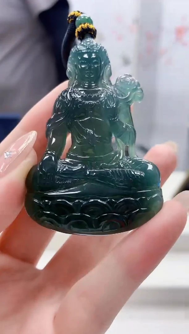 定制翡翠未镶嵌5060jw-毛货挂件64