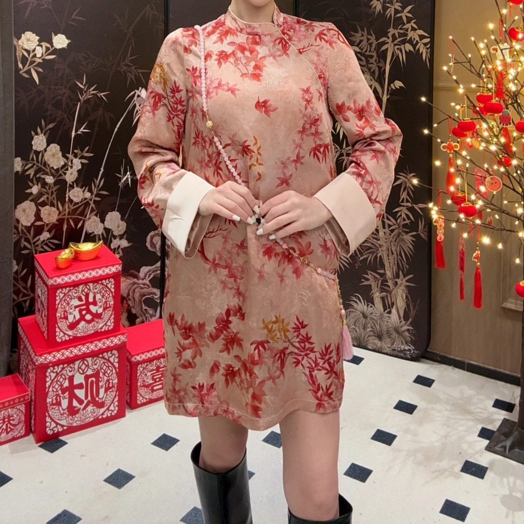 露【梦华录】新中式裙子新款原创设计师款连衣裙T109E