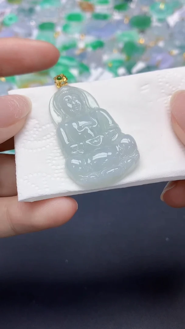 翡翠未镶嵌颈饰天然缅甸a货翡翠