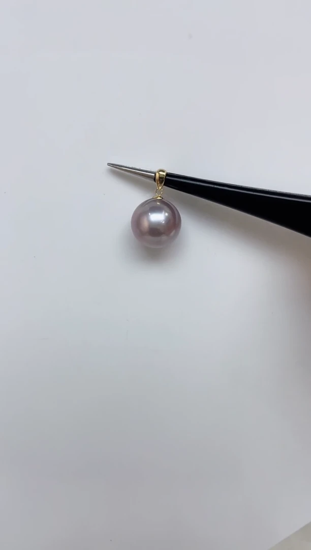 淡水珍珠18K金镶嵌颈饰