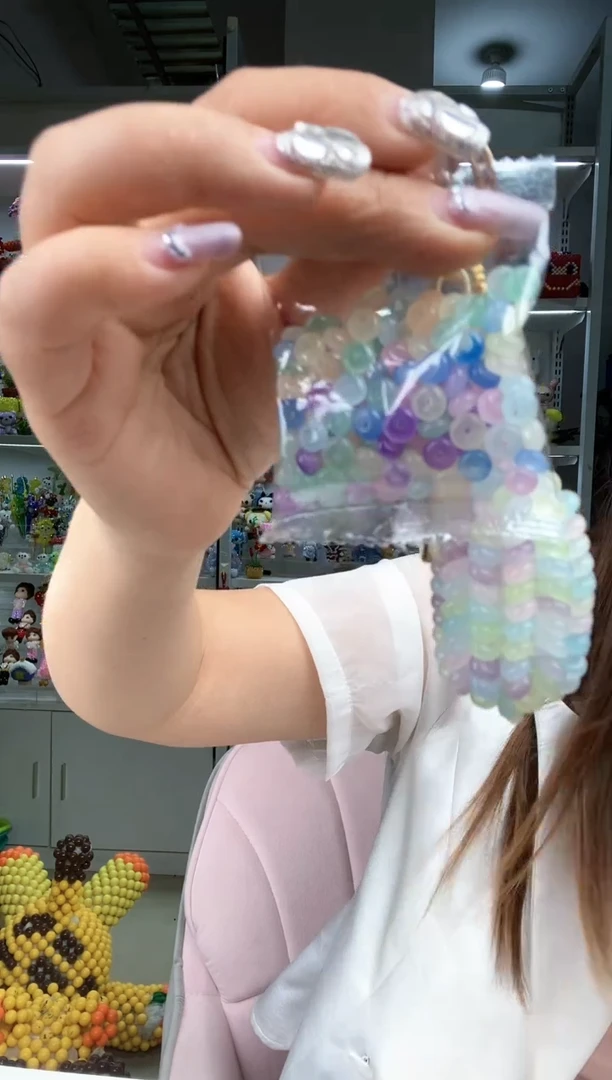 玻璃3149卡6算盘珠150颗透色混色