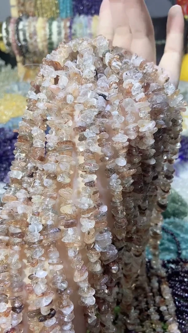 未镶嵌珠宝半成品水晶aaa黑金超七