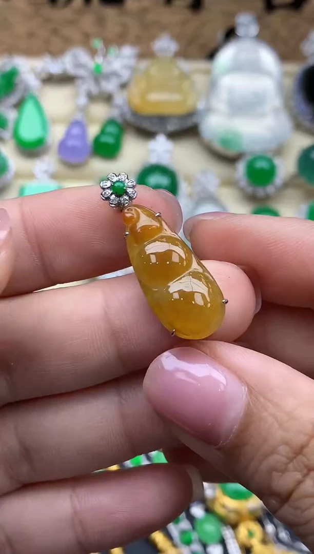 【闪购商品】翡翠颈饰18K金镶嵌511-中国好珍宝