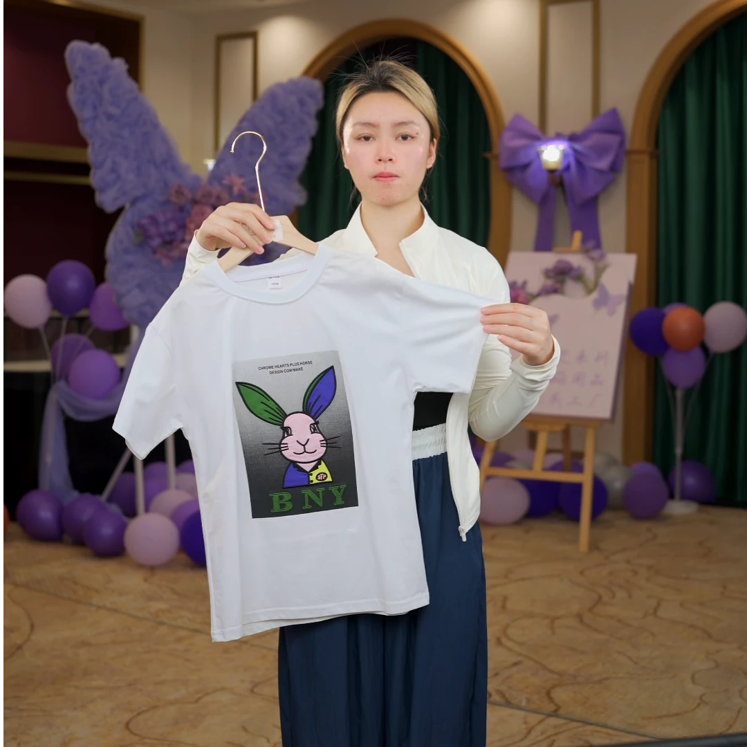 尚品琳8女童百搭短袖打底衫T恤亲子显瘦遮肚子上衣宽松时尚短袖