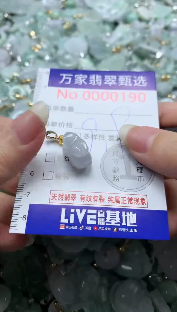 吊坠(不含链)未镶嵌翡翠0190