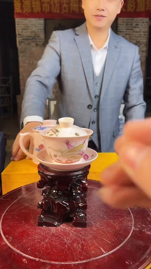 盖碗陶景德镇陶瓷盖碗