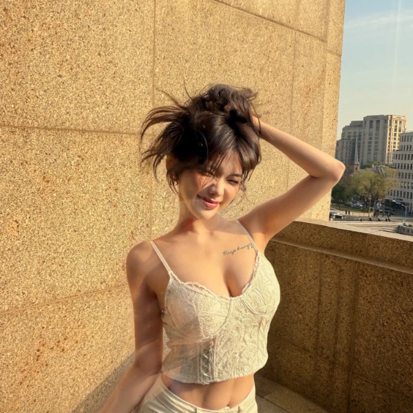 PickRui 睿哥 夜色玫瑰 蕾丝刺绣亮片胸带吊带打底