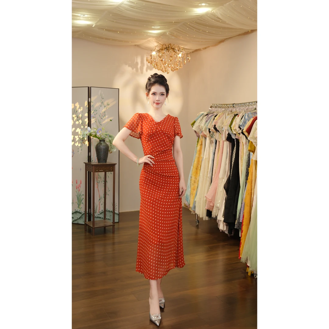 七姐原创-梦露风情-1577 连衣裙（X1285）-120cm