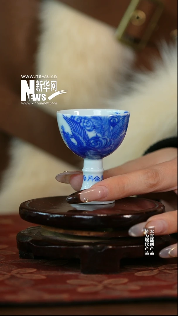 摆件陶瓷新华网瓷-含月阁55