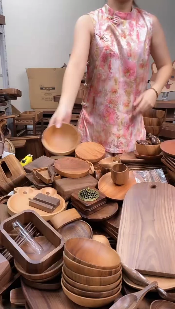 木  南美胡桃木碗13*6cm