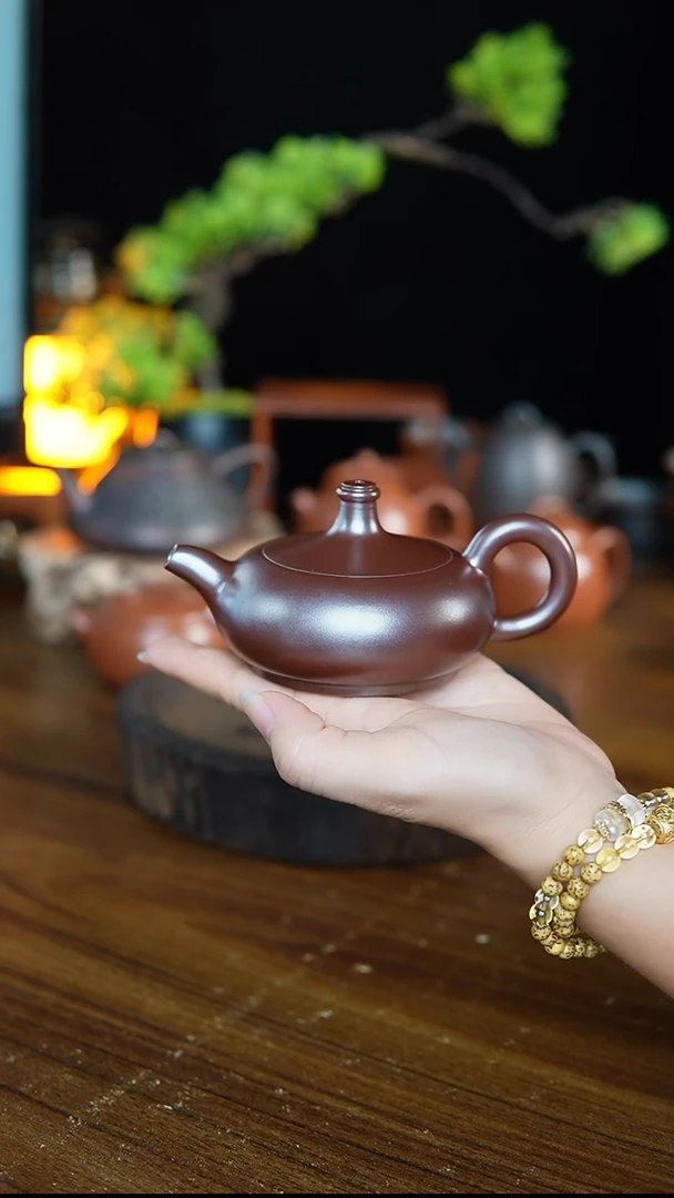 蛟龙坭兴陶手工茶壶