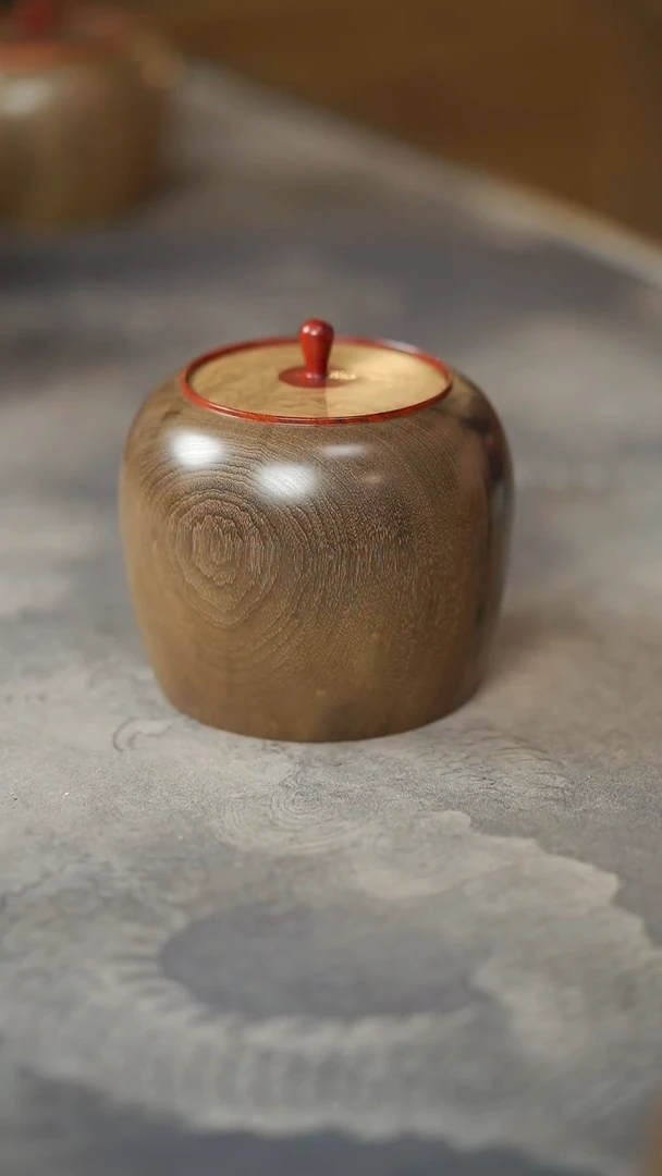 金丝楠008茶仓醒茶罐