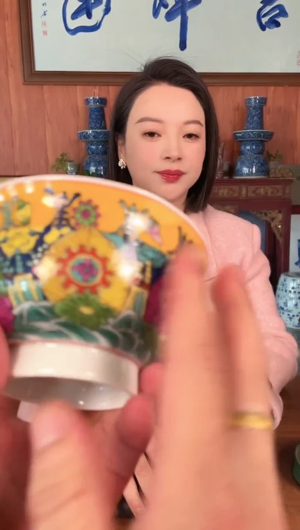 摆件陶景德镇精美陶瓷杯