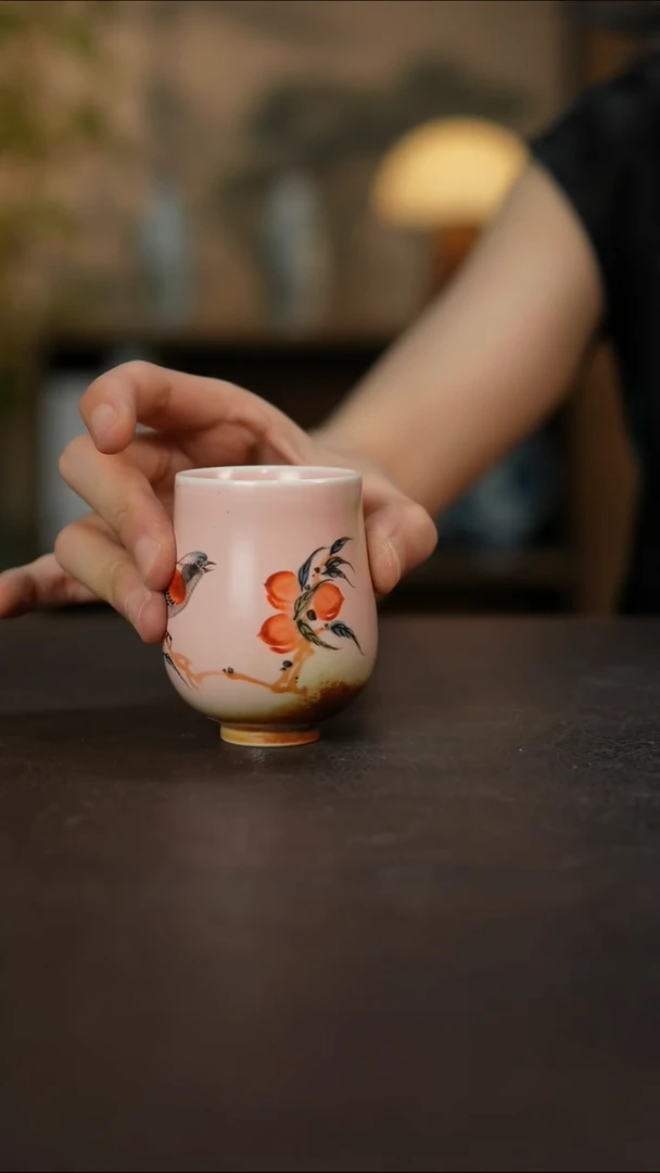 杯景德镇陶瓷杯碗柴烧多人瑕疵