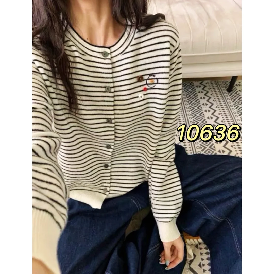 10636（部分无水洗唛，介意慎拍）SANFAN新款针织衫