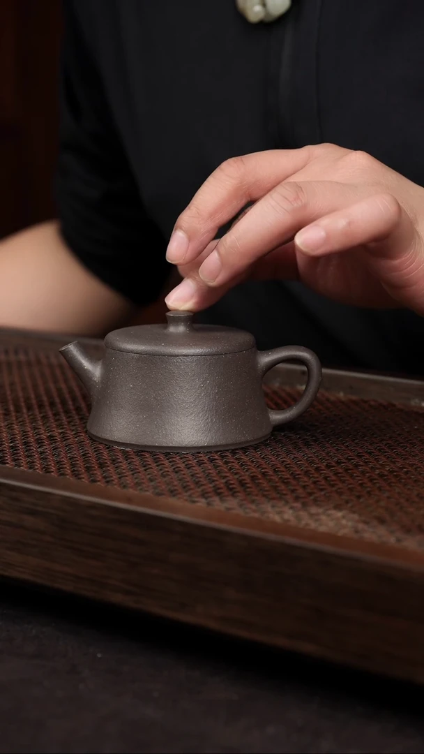 【闪购商品】紫砂茶壶千禧紫泥云柱