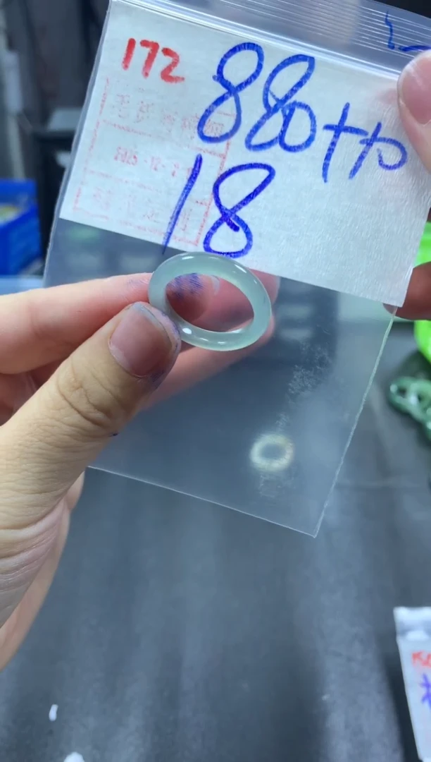 未镶嵌定制翡翠戒圈18#890毛货需精细抛光