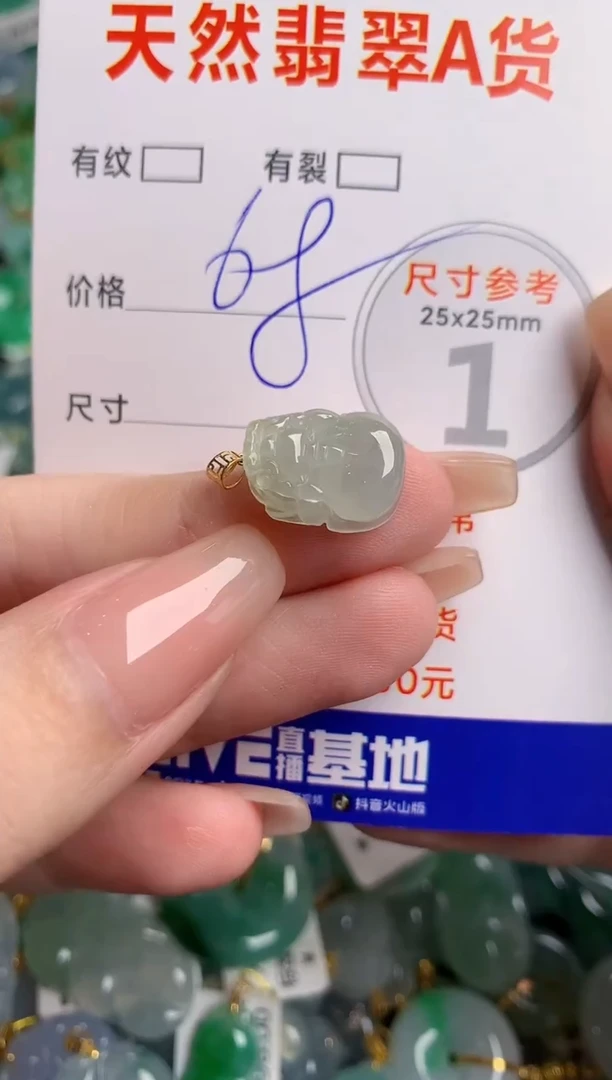 翡翠18K金镶嵌颈饰14006719