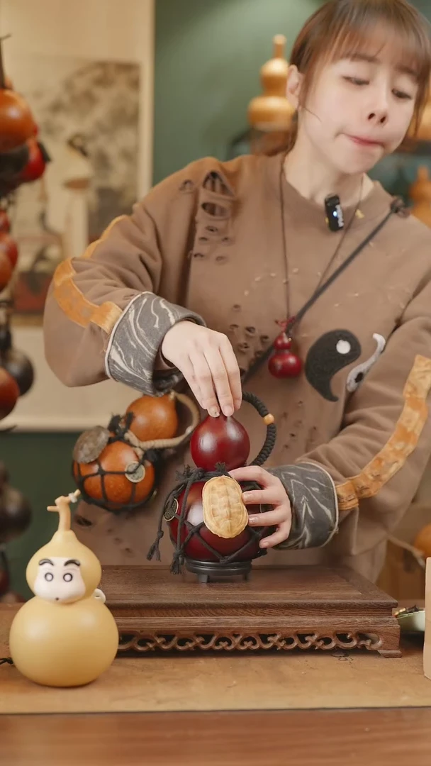 【闪购商品】83号精品天然大漆工艺防渗内胆酒葫芦~