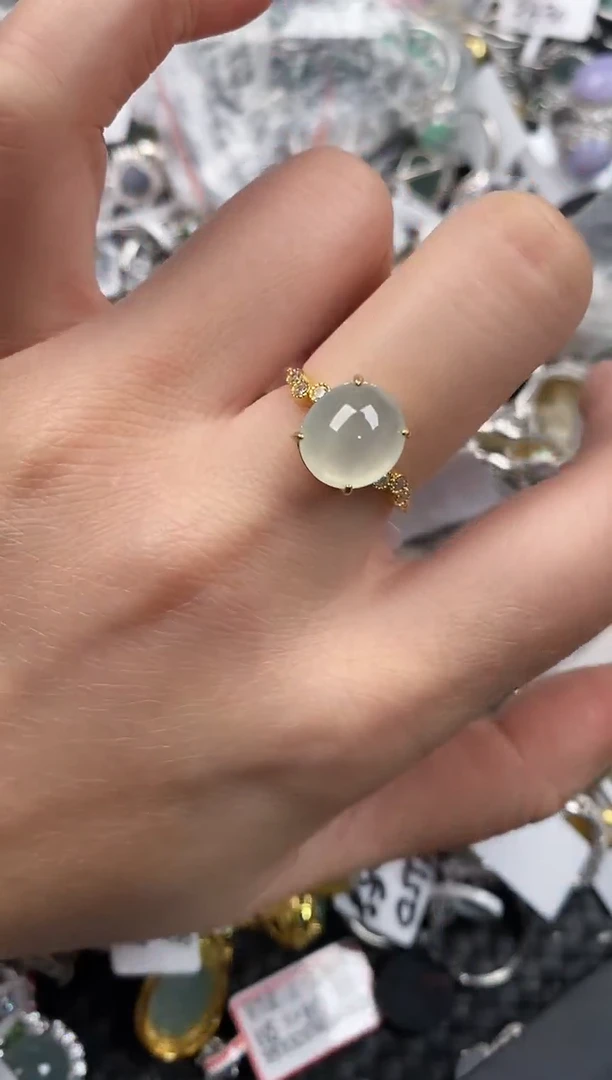 银S925镶嵌戒指翡翠11              1