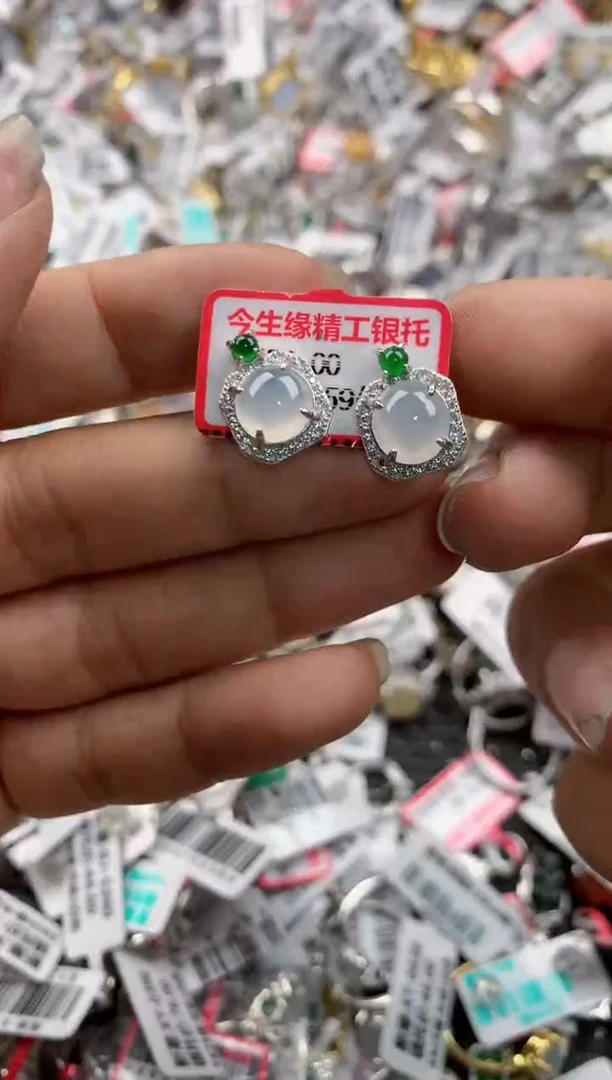 银S925镶嵌戒指翡翠121212---5