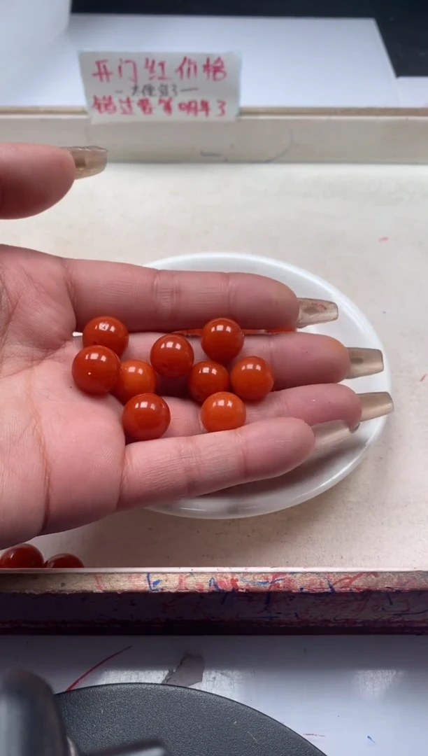 【闪购商品】南红玛瑙颈饰未镶嵌w2258满肉南红12mm*10颗