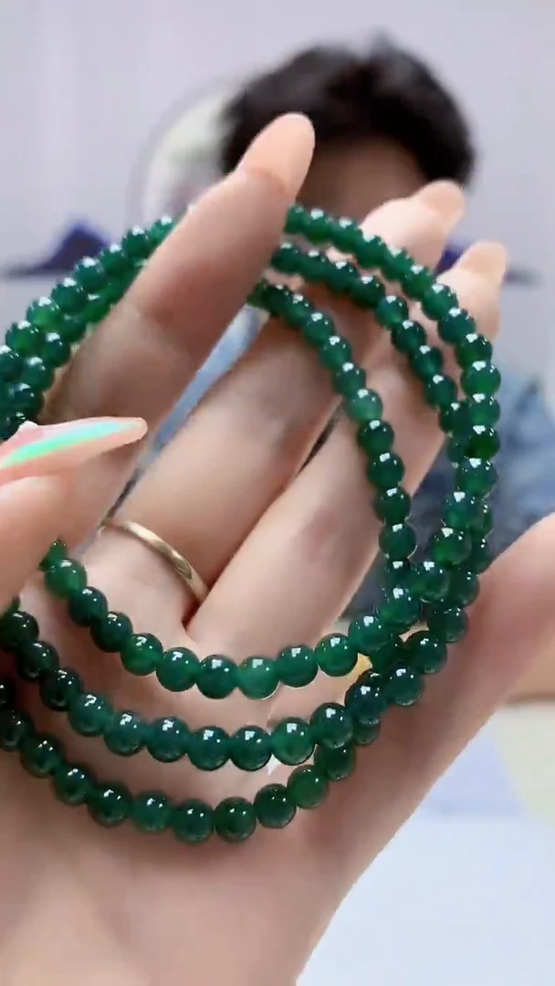 【闪购商品】定制翡翠未镶嵌4688DD-毛货珠链89