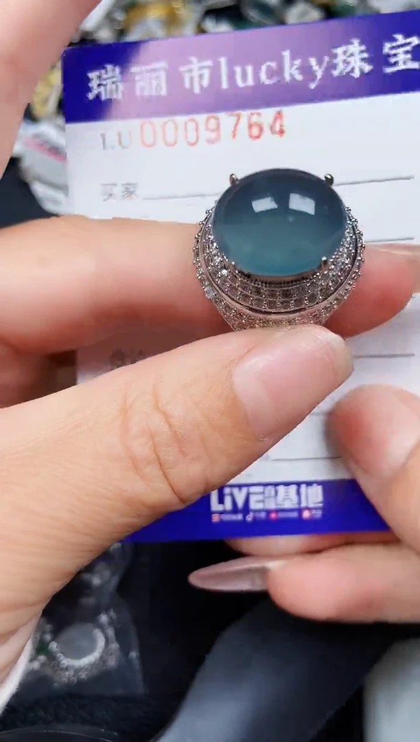 翡翠未镶嵌颈饰9764铜托