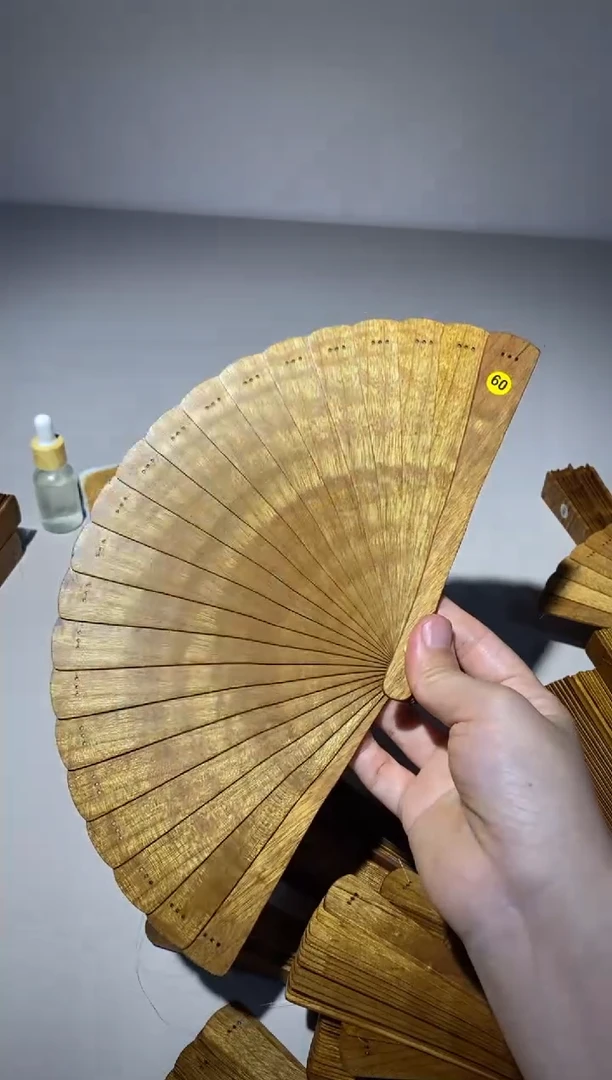 金丝楠16cm金丝楠木小叶桢楠扇60