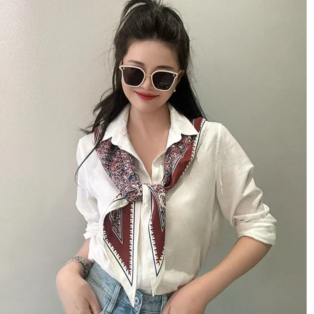 舒适穿搭多样百搭丝巾