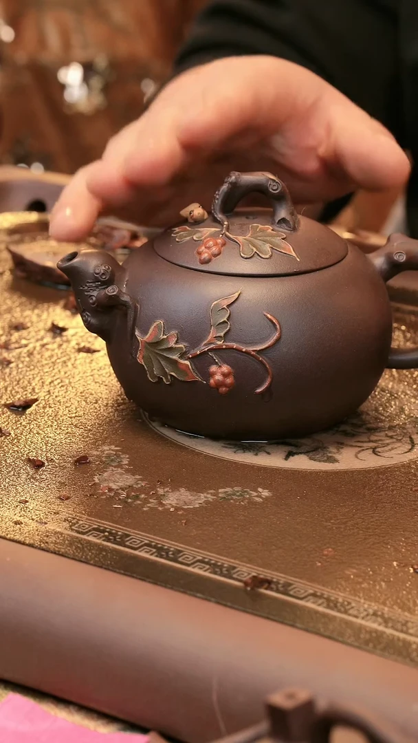 【闪购商品】紫砂茶叶盒喀左紫砂 原矿手工