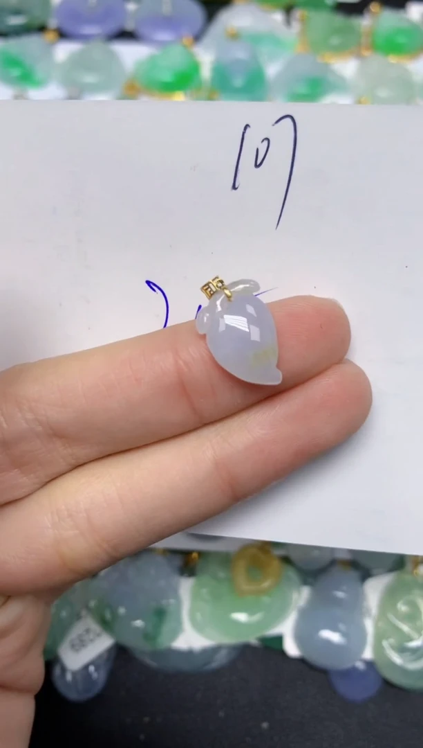 【闪购商品】翡翠颈饰18K金镶嵌 天然翡翠A货