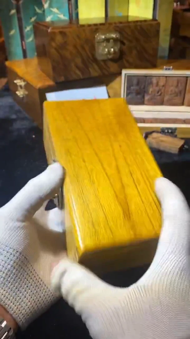 金丝楠158金丝楠木制品眼镜盒