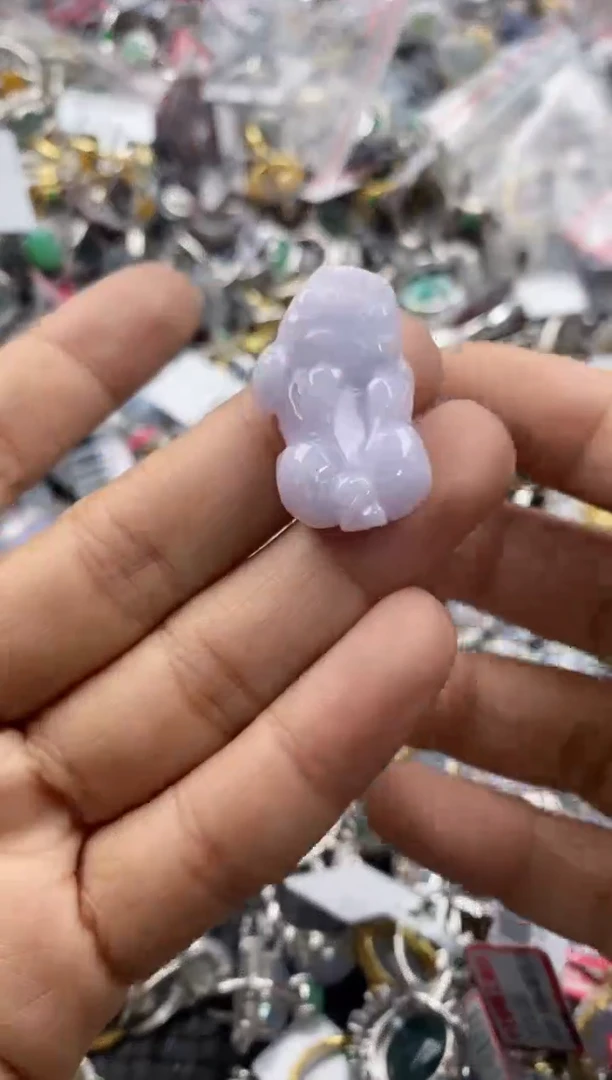 银S925镶嵌戒指翡翠2222----6