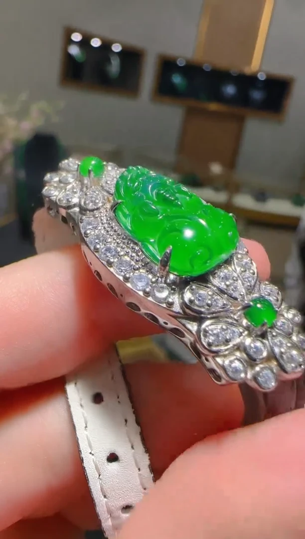 【闪购商品】翡翠手链银S925镶嵌天然翡翠A货多样性发一件