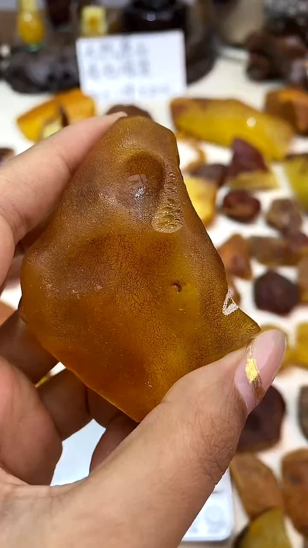 定制琥珀天然琥珀蜜蜡原石35.8g