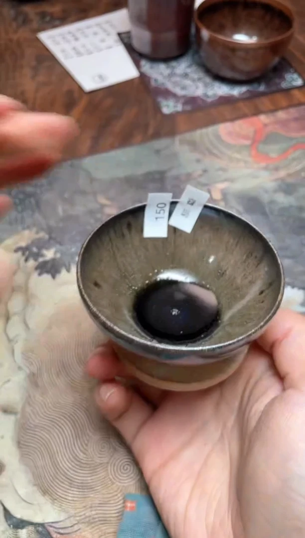 【闪购商品】茶盏150 福临号建盏主人杯（瑕疵介意勿拍）