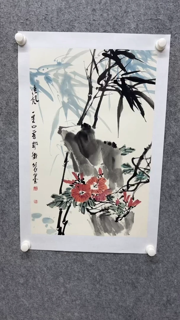 国画J***s写意画花鸟画手绘