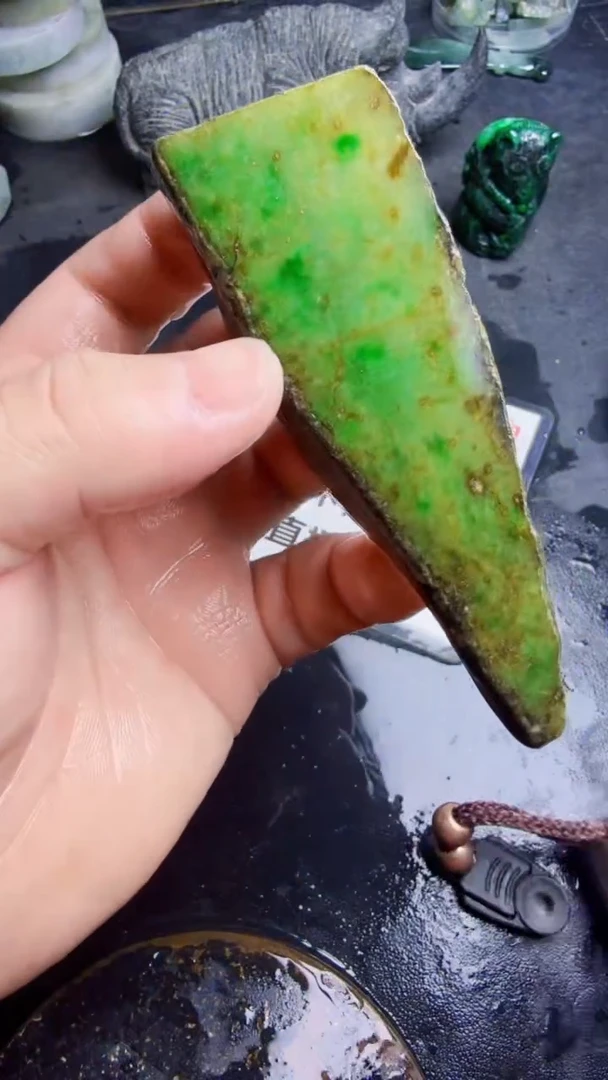 未镶嵌挂件翡翠韭*天然翡翠102