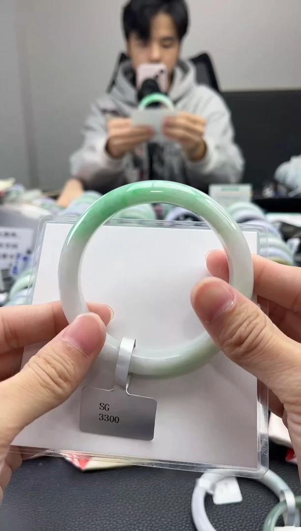 未镶嵌手镯翡翠翡翠17  正圈61