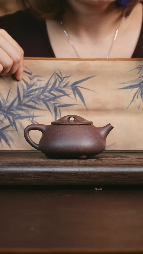 茶壶紫砂艺品紫砂 精选底槽清 景舟瓢 200cc