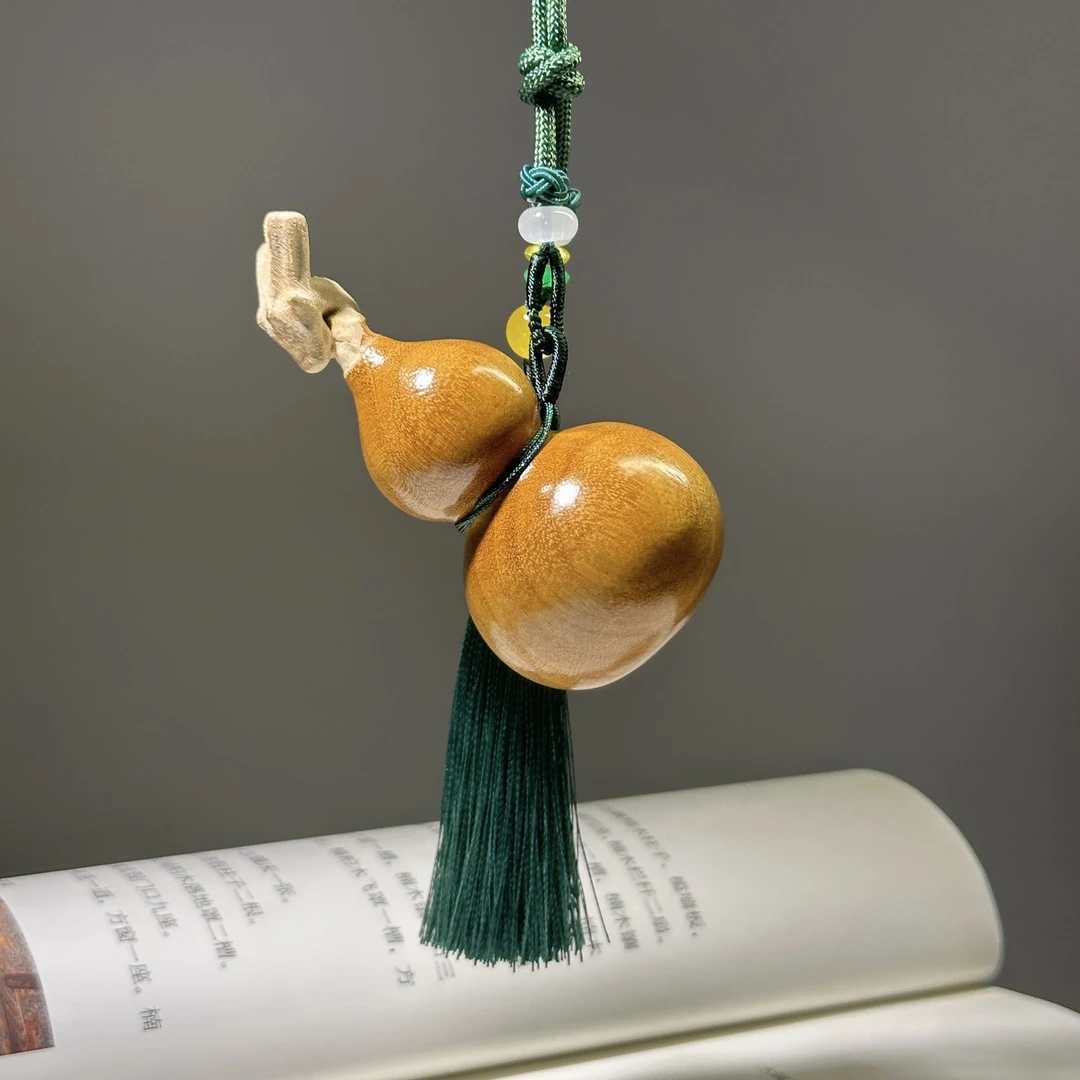 金丝楠木 龙头葫芦 福禄 挂件 手把件 国风雕刻 传统手工艺