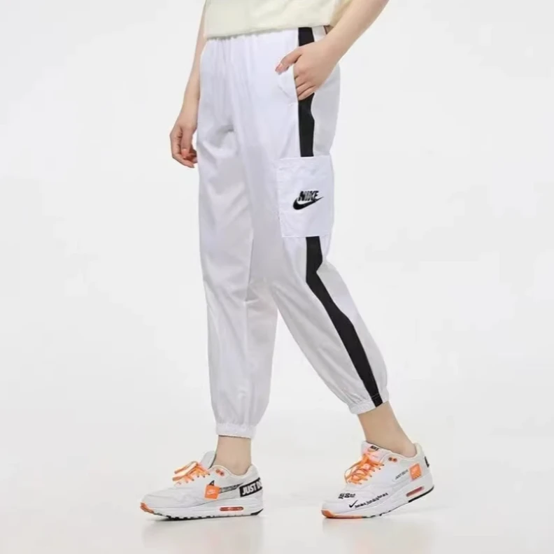 NIKE耐克梭织运动训练休闲宽松透气收口长裤CJ7347-100-010 R