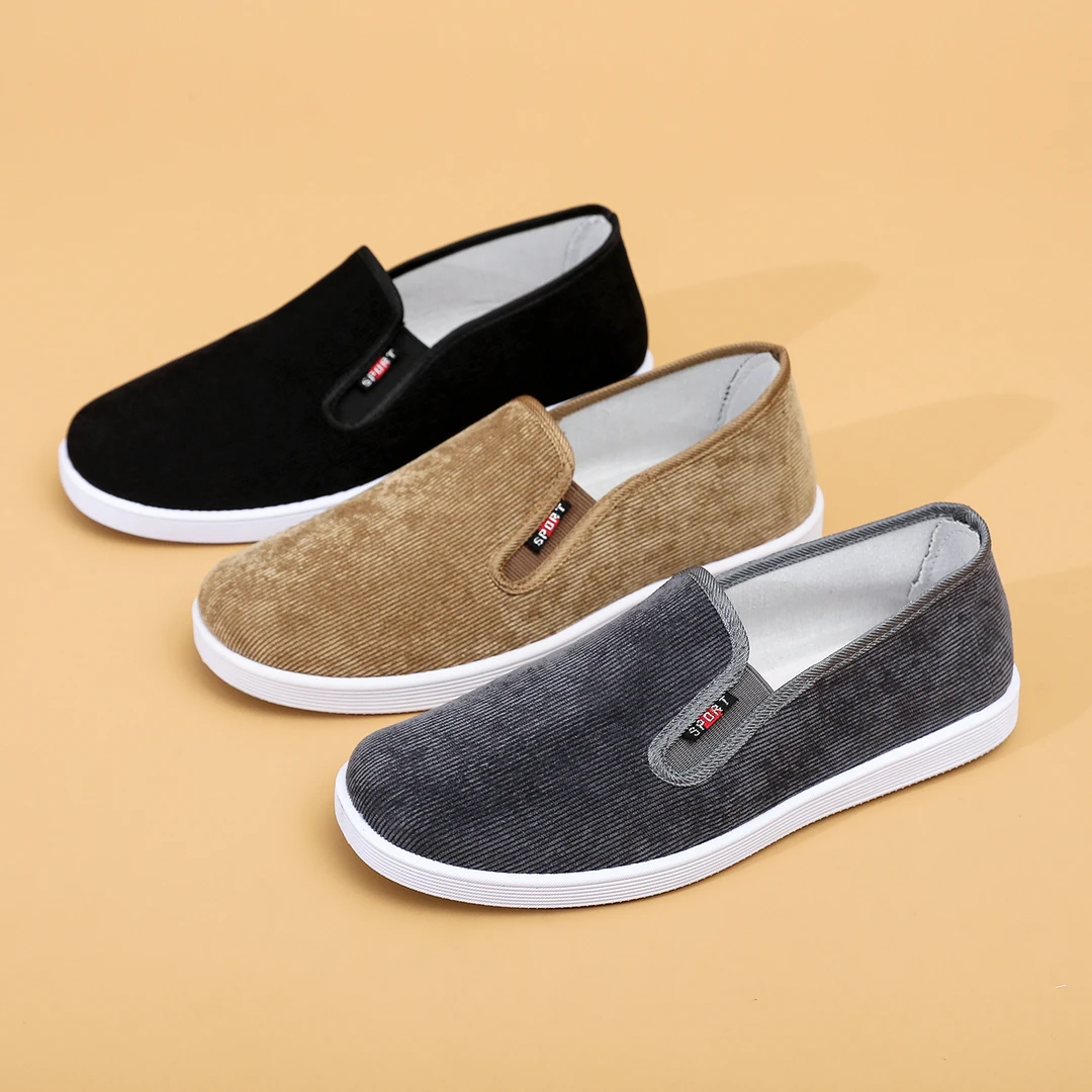 简约休闲透气2025男士布鞋中老年平底春秋耐磨老北京布鞋舒适时尚